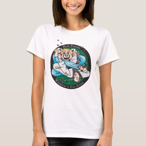 Red Panda Womens Jiu_Jitsu T_Shirt