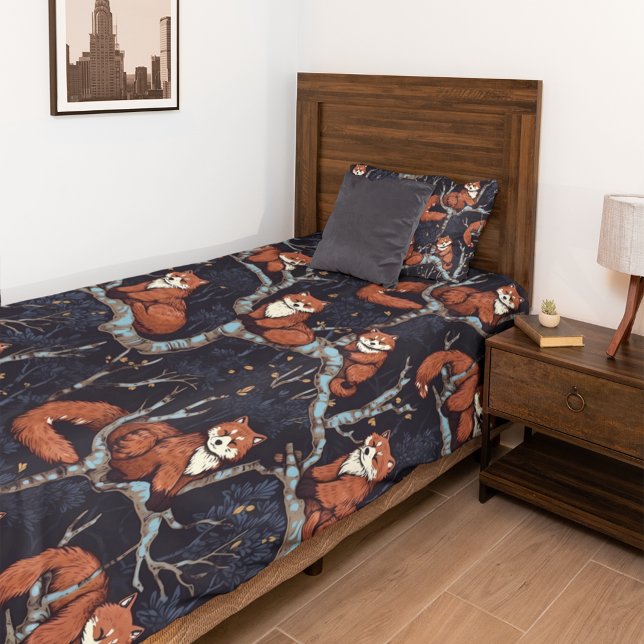 Red Pandas in Trees Duvet Cover (Creator Uploaded)