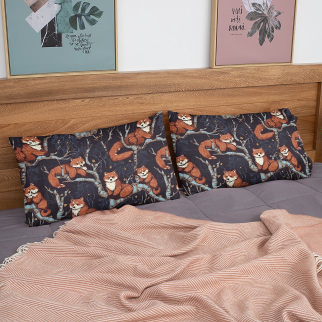 Red Pandas in Trees Pillow Case (Creator Uploaded)