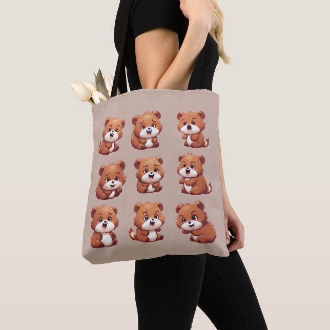 Red Pandas  Tote Bag (Close Up)
