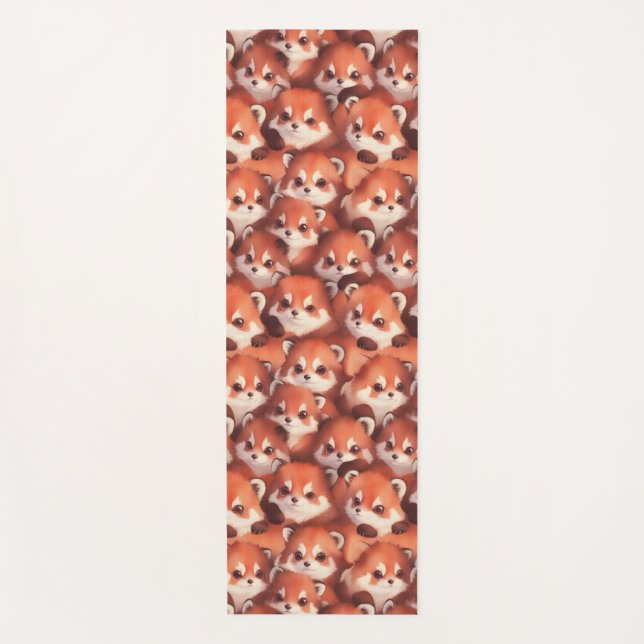 Red Pandas Yoga Mat (Front)