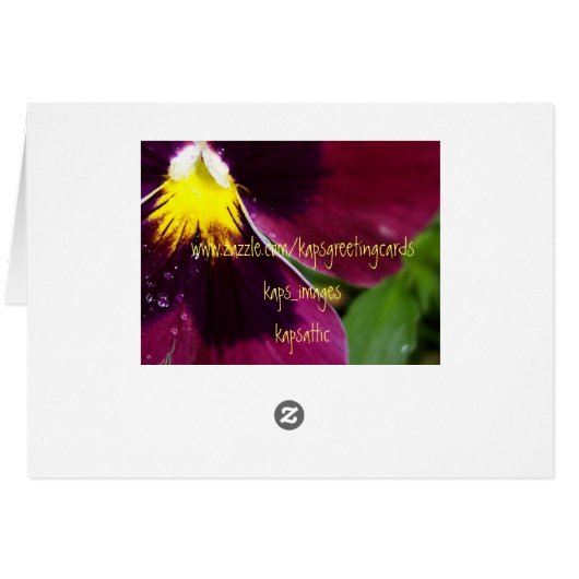 Red Pansie (Back Horizontal)