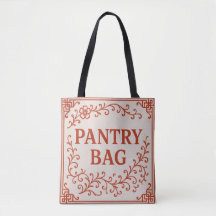 "RED PANTRY BAG" - CHINOISERIE TOTE 