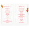 Red Paper Lanterns White Wedding Bi Fold Program
