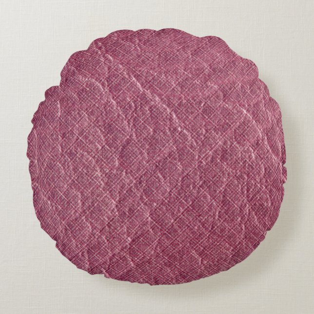 Red paper texture,  dark backgroundabstract, ancie round pillow (Front)