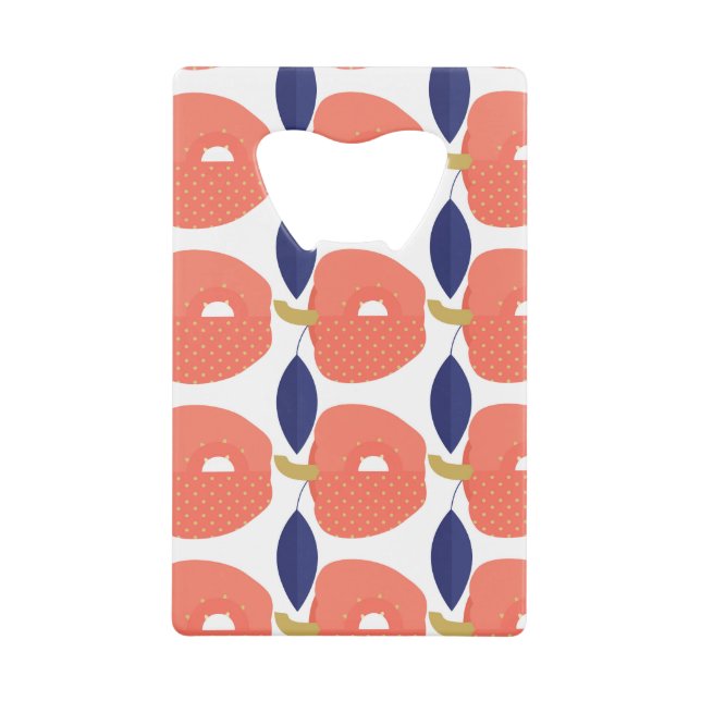 Red Paprika: Spice Inspired Seamless. Credit Card Bottle Opener (Front)