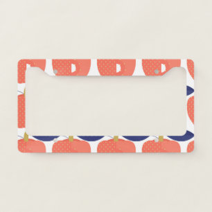 Red Paprika: Spice Inspired Seamless. License Plate Frame