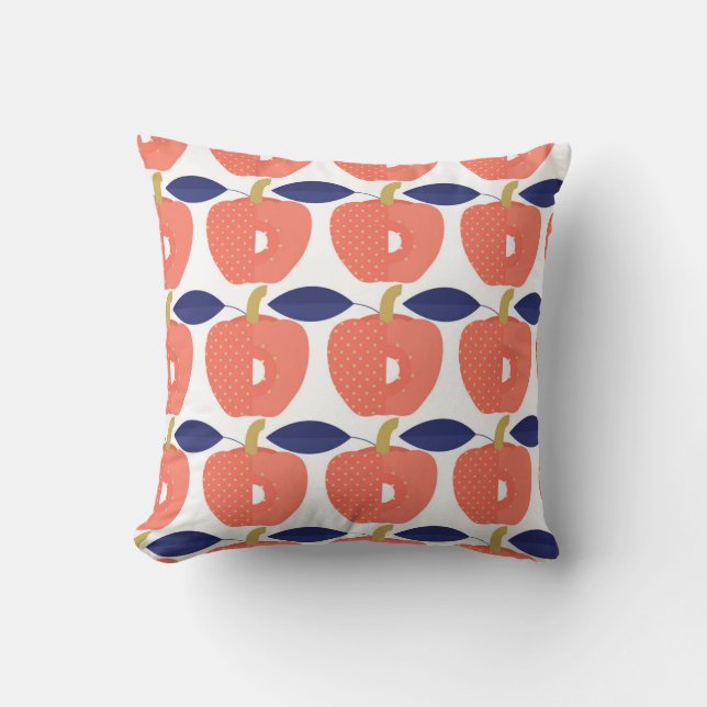 Red Paprika: Spice Inspired Seamless. Throw Pillow (Front)