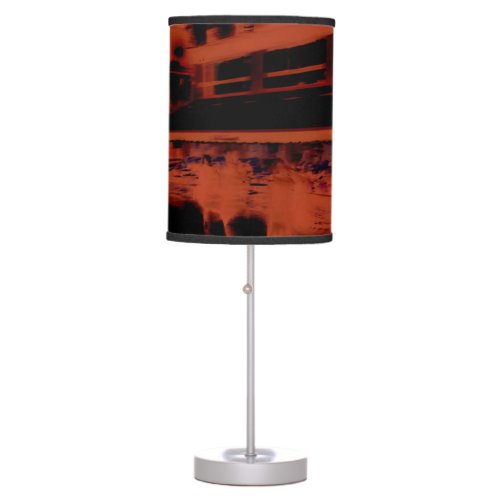 Red Paris night Cool blurry motion of people Table Lamp