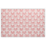 Red Parisian Damask Pattern Fabric