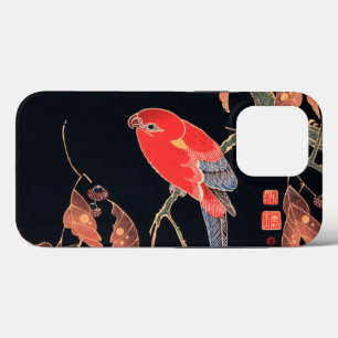 Red Parrot on the Branch of a Tree by Ito Jakuchu iPhone 13 Pro Case