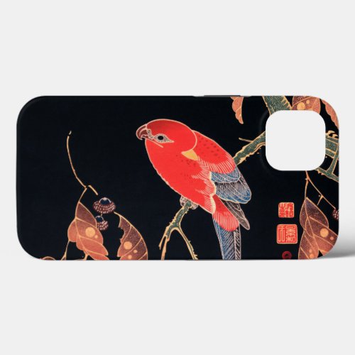 Red Parrot on the Branch of a Tree by Ito Jakuchu iPhone 13 Case