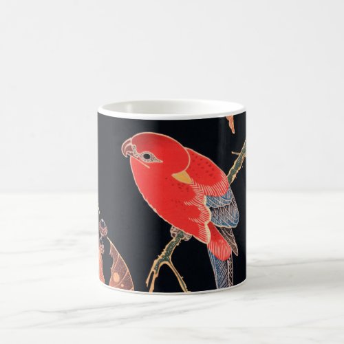 Red Parrot on the Branch of a Tree by Ito Jakuchu Coffee Mug