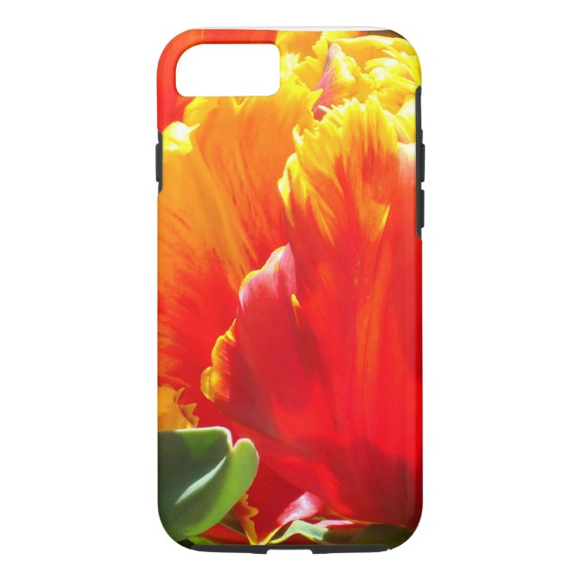 Red Parrot Tulip iPhone 7 Case (Back)