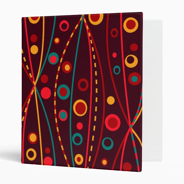 Red Particles Avery Binder (Front/Inside)