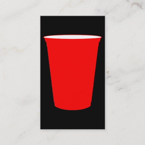 red party cup business cards