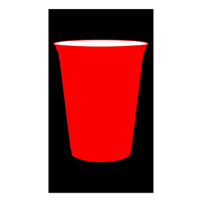 red party cup business cards
