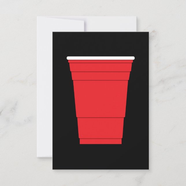 Red Party Cup  Invitation (Front)
