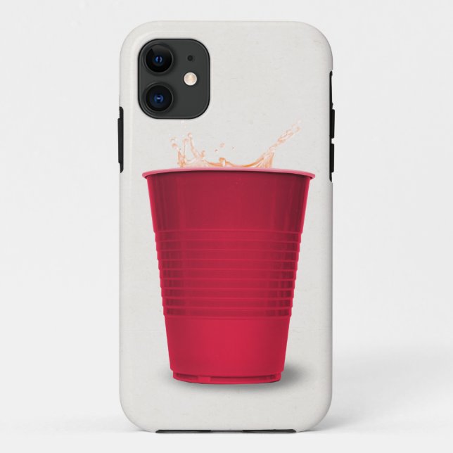 red party cup  with drink Case-Mate iPhone case (Back)