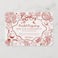 Red Pasta Thats Amore Italian Bridal Registry