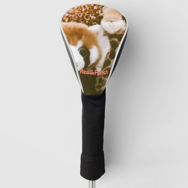 Red&Patch Golf Head Cover (Front)