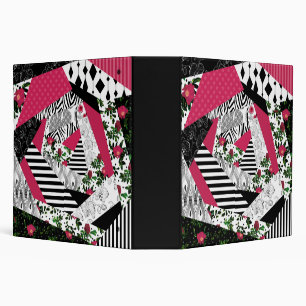 red patchwork, popular, patchwork throw pillow 3 ring binder