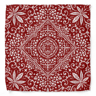 Red Pattern Bandana