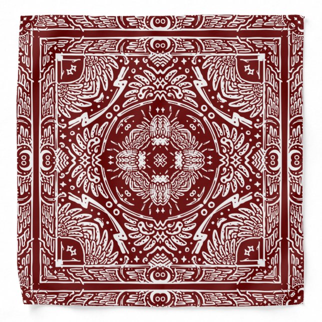 Red Pattern Bandana (Front)