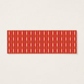 red pattern bookmark (Back)