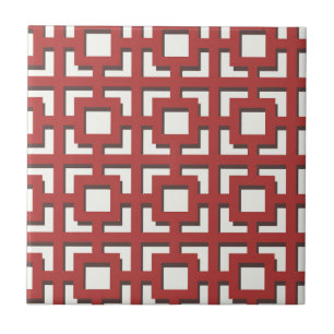 Red Pattern Tile