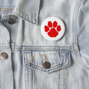 Red Paw Coffee Button