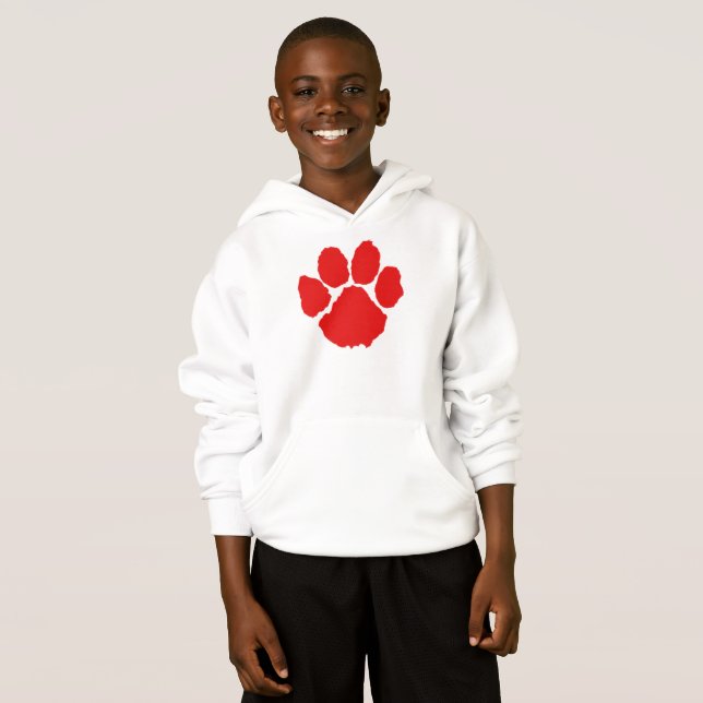 Red Paw    Hoodie (Front Full)