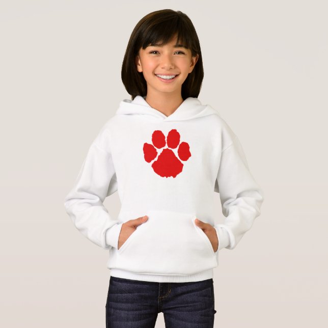 Red Paw    Hoodie (Front Full)