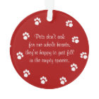 Red Paw Prints Pet Photo