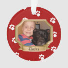 Red Paw Prints Pet Photo