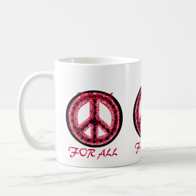red peace for all mug (Left)