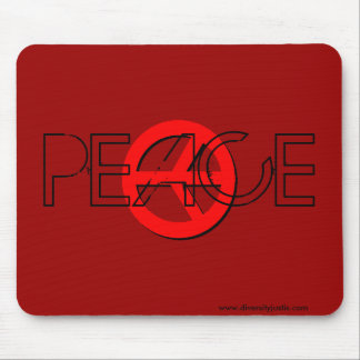 Red Peace Mousepad