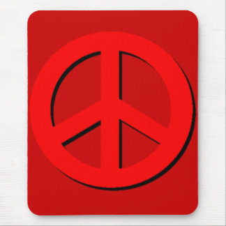 Red Peace Mousepad
