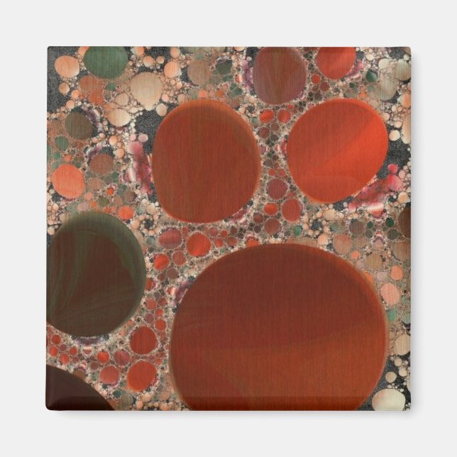 Red Pebbles Magnet (Front)