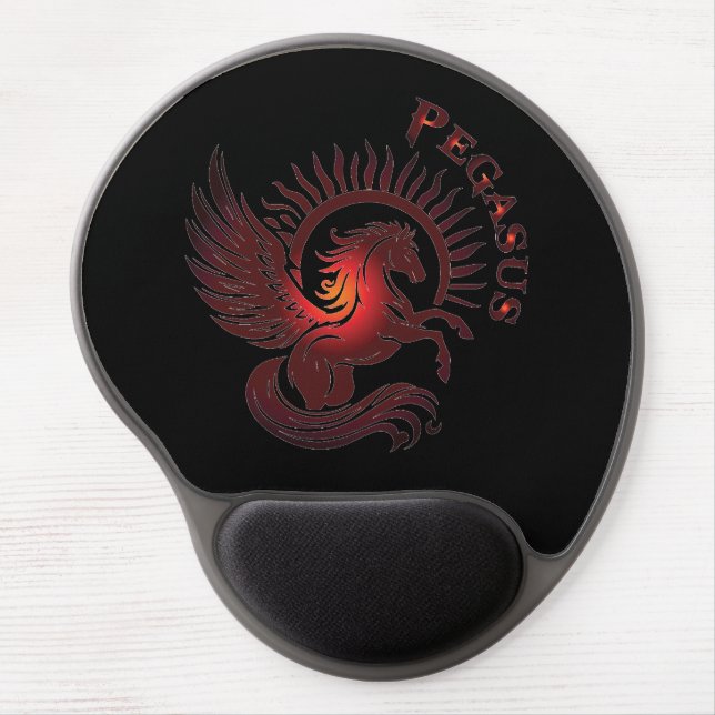 Red Pegasus2-Mouse Pad Gel Mouse Pad (Front)