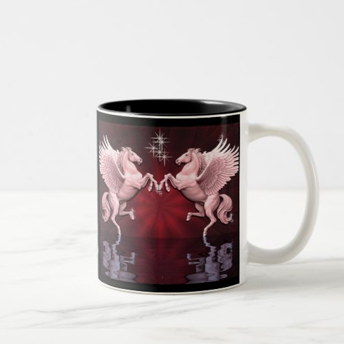 Red Pegasus Reflections Coffee Mug