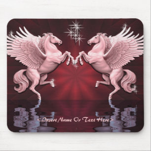 Red Pegasus Reflections Mouse Pad