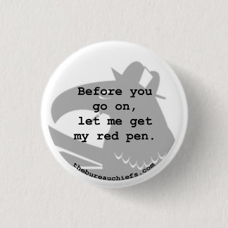 Red Pen 1.25" Button