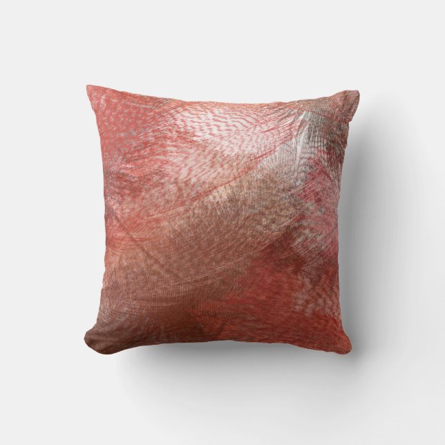 Red pen throw pillow (Front)