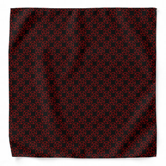 red pentagram bandanna 100