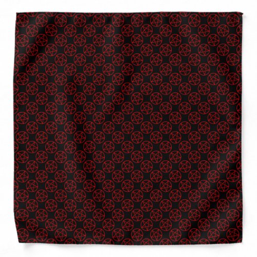 red pentagram bandanna 100