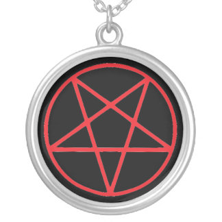 Red Pentagram Necklace
