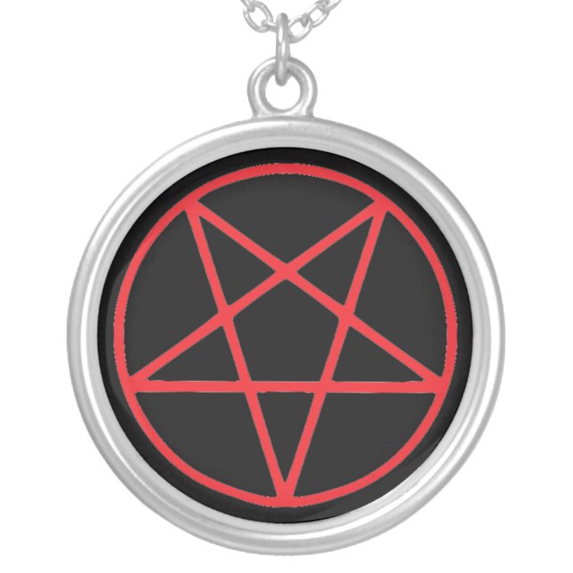 Red Pentagram Necklace (Front)