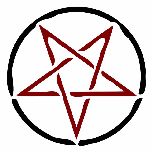 Red Pentagram Statuette (Front)