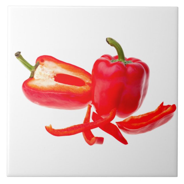 Red pepper ceramic tile (Front)